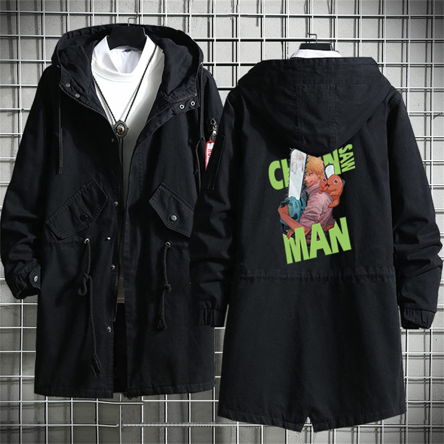 Amazon.co.jp: チェンソーマン 風 コート フード付き デンジ ポチタ